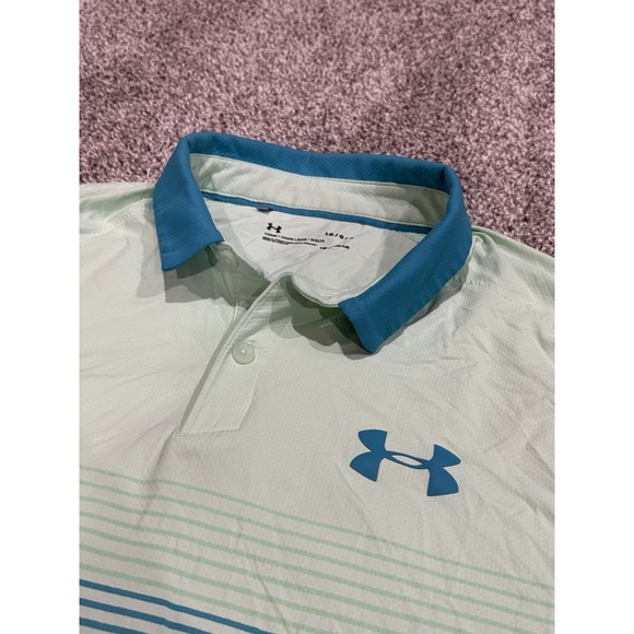 Under Armour Heatgear loose fit men's Size Large Isochill Polo Multi Color - Picture 4 of 6